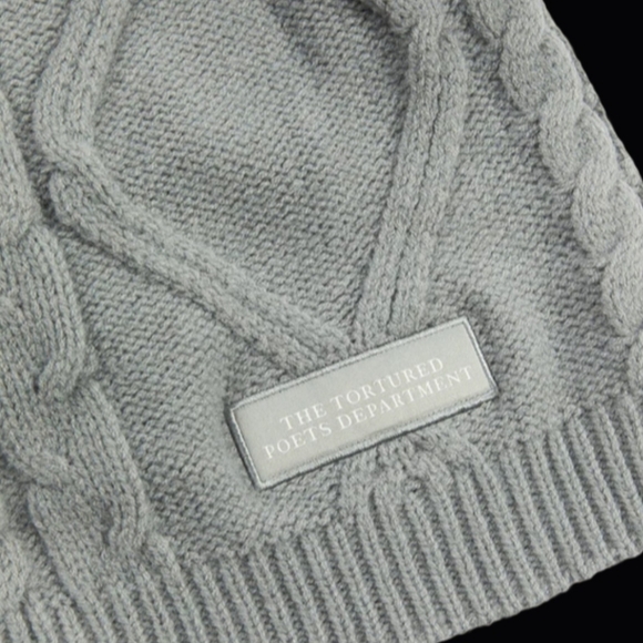 The Tortured Poets Department Gray Cardigan XS/S Taylor Swift - Picture 2 of 4